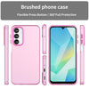 For Samsung Galaxy A16 5G Frosted Translucent TPU Hybrid PC Full Coverage Phone Case(Pink)
