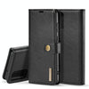 For Galaxy S20 DG.MING Crazy Horse Texture Flip Detachable Magnetic Leather Case with Holder & Card Slots & Wallet(Black)