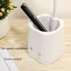 WS-8010 LED Fan Desk Lamp Bedside Desk USB Folding Desk Lamp, Colour: Pen Holder Yellow Fan Blade