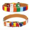 Large Dog Collar, Yellow, XL (60cm), Canvas & PU, Durable
