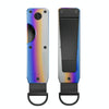 Compact Key Organizer Metal Key Chain Can Hold 2-6 Keys Black