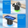 T15 3 in 1 Magnetic Magsafe Wireless Charger Folding Charging Stand For iPhone / iWatch / AirPods(White)