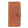 For Alcatel 1SE 2020 Cowhide Texture PU + TPU Horizontal Flip Leather Case with Holder & Card Slots & Wallet(Brown)