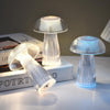 Mushroom Ambient Light Electronic Jellyfish Table Lamp Bedside Night Light 9.4 x 13.7cm(Warm White)