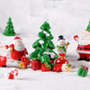5pcs Christmas Decoration Accessories Micro Landscape Christmas Gift Resin Small Ornament, Style: Santa No.3