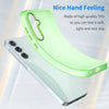 For Samsung Galaxy A35 5G Frosted Translucent TPU Hybrid PC Full Coverage Phone Case(Green)