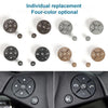 1 Pair Car Steering Wheel Switch Buttons Panel for Mercedes-Benz W204 2007-2014, Left Driving(Brown)