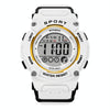 SYNOKE 9810 Multifunctional Luminous Waterproof Student Sports Watch(White)