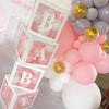 Wedding Birthday Party Decoration Transparent Letter Balloon Box(White Baby)