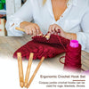 4 PCS Bamboo Handle Sweater Extra Thick Crochet Knitting Material Tools
