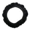 Universal Premium Soft Short Plush Winter Car Steering Wheel Cover, For 36-38cm steering wheel(Black)
