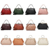 036 Vintage Buckle Handbags Leather Adjustable Crossbody Bag(Red)