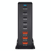 440W GaN USB Power Adapter Travel Charger with 3 x USB, 5 x PD Port, Plug:US Plug(Black)