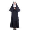 Halloween Costume Women Nun Missionary Cosplay Clothing, Size:S, Bust:92cm, Dress Length:138cm, Shoulder Width:38cm