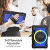 For Samsung Galaxy Tab S8 11 inch SM-X700 Silicone + PC Tablet Case(Black+Dark Blue)