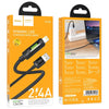 hoco U126 Lantern 1.2m USB to 8 Pin Charging Data Cable(Black)