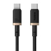 Baseus Dura Series USB-C / Type-C to USB-C / Type-C 100W Fast Charging Cable, Length:1m(Gold Black)