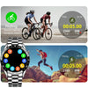 LIGE 0175 Bluetooth Step Perseverance Detection Smart Watch, Style: Steel Belt (Black)