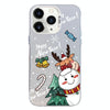 For iPhone 11 Pro Max Christmas Series PC Full Coverage Pattern Phone Case(CW059 White)