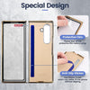For Samsung Galaxy Z Fold6 VIETAO Dream Series Metal Ring Leather Phone Case(Black)