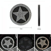 Five-pointed Star Diamond-encrusted Car Non-slip Decorative Water Coaster(White)