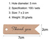 100pcs /Set Retro Baking Sticker Tag Swallow Tail Bookmark Gift Card, Style: Handmade (White)