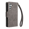 For Samsung Galaxy S25+ 5G Rivet Buckle 9 Cards Three Fold Leather Phone Case(Grey)