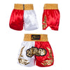 ZhuoAo Muay Thai/Boxing/Sanshou/Fighting Shorts for Men and Women, Size:M(Classic Red Black)