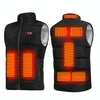 Dual Control Switch Smart USB Heating Down Vest, Size: XXXL(Black)