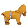 Waterproof Dog Raincoat with Hood, Yellow, Small
