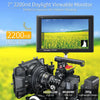 FEELWORLD FW279 7 Inch Ultra Bright 2200nit on Camera Field DSLR Monitor Full HD 1920x1200 4K HDMI Input Output High Brightness for DSLR Stablizer