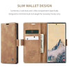 For Samsung Galaxy S25 Ultra 5G CaseMe 013 Multifunctional Horizontal Flip Leather Phone Case(Brown)
