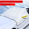 SUITU R-3945 Car Winter Front Glass Snow Shield Defrost Sunshade Thickened Car Clothing, Style: 5 Magnets With Earmuffs