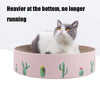 Round Green Cat Scratcher Bed, 36cm, Corrugated Cardboard