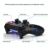 Wireless Bluetooth Diamond Texture Shock Touch Plate Game Handle Controller with Smart Indicator for Sony PS4(Blue)