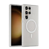 For Samsung Galaxy S23 Ultra 5G MagSafe Frosted Translucent TPU + PC Full Coverage Phone Case(White)