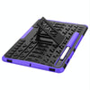 For Samsung Galaxy Tab S8 / Galaxy Tab S7 T870 / T875 Tire Texture Shockproof TPU+PC Protective Case with Holder(Purple)