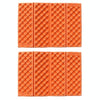 2 PCS Portable Folding Cellular Massage Cushion Outdoors Damp Proof Picnic Seat Mats EVA Pad(Orange)