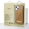For iPhone 13 VIETAO Alligator Texture PU Phone Case(Red)