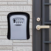 Wall Mount Key Safe Box - 4 Digit Combination Lock - Grey