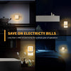 0.6W Stepless Dimming Induction Night Light Square Light Guide Plate Baby Night Light(US Plug)