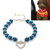 Dark Blue Pearl Dog & Cat Collar, L (30-35cm)