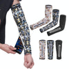Sports Multi-Function Sunscreen Ice Sleeves with Zipper Pocket, Size: L(Black Long Version)