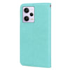 For Xiaomi Redmi Note 12 Pro 5G Global Rose Embossed Flip PU Leather Phone Case(Green)