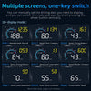 3.5" Car HUD Head-Up Display OBD2+GPS Dual Mode Speedometer