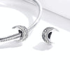 S925 Sterling Silver Vine Moon Beads DIY Bracelet Necklace Accessories
