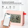 ZKLiLi Lazy Snooze Applet Alarm Clock Bedside Bluetooth Multifunctional Silent Digital Alarm Clock(Gray)