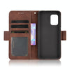 For Asus Zenfone 8 ZS590KS Skin Feel Calf Pattern Horizontal Flip Leather Case with Holder & Card Slots & Photo Frame(Brown)