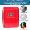 Secure Key Safe Box - Wall Mounted, Nail-Free, Yellow