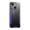 For iPhone 13 Blade Series TPU Hybrid Metal Phone Case(Blue)